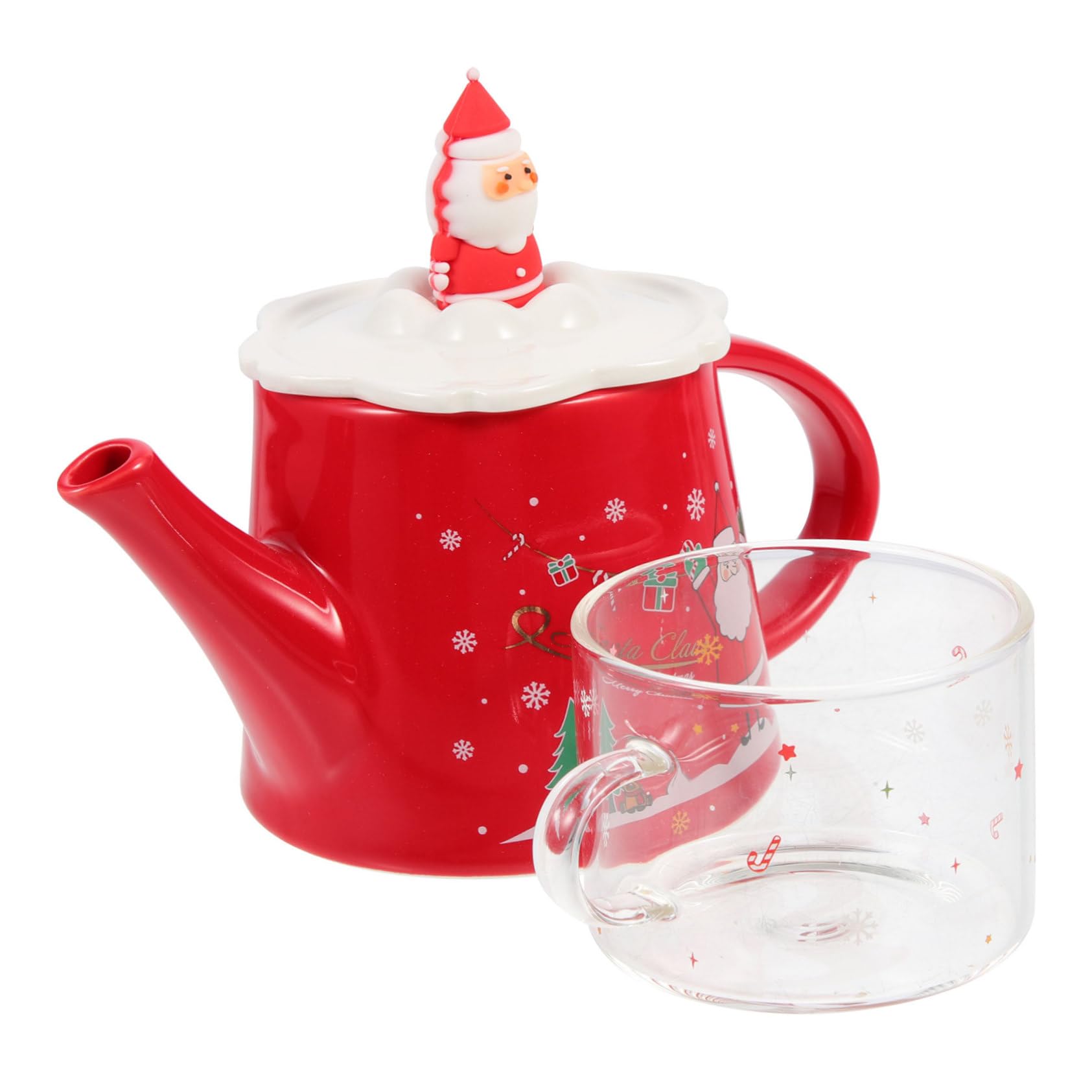 Amazon.co.jp: NOLITOY 1 セット クリスマスケトルカップ 雪だるまの