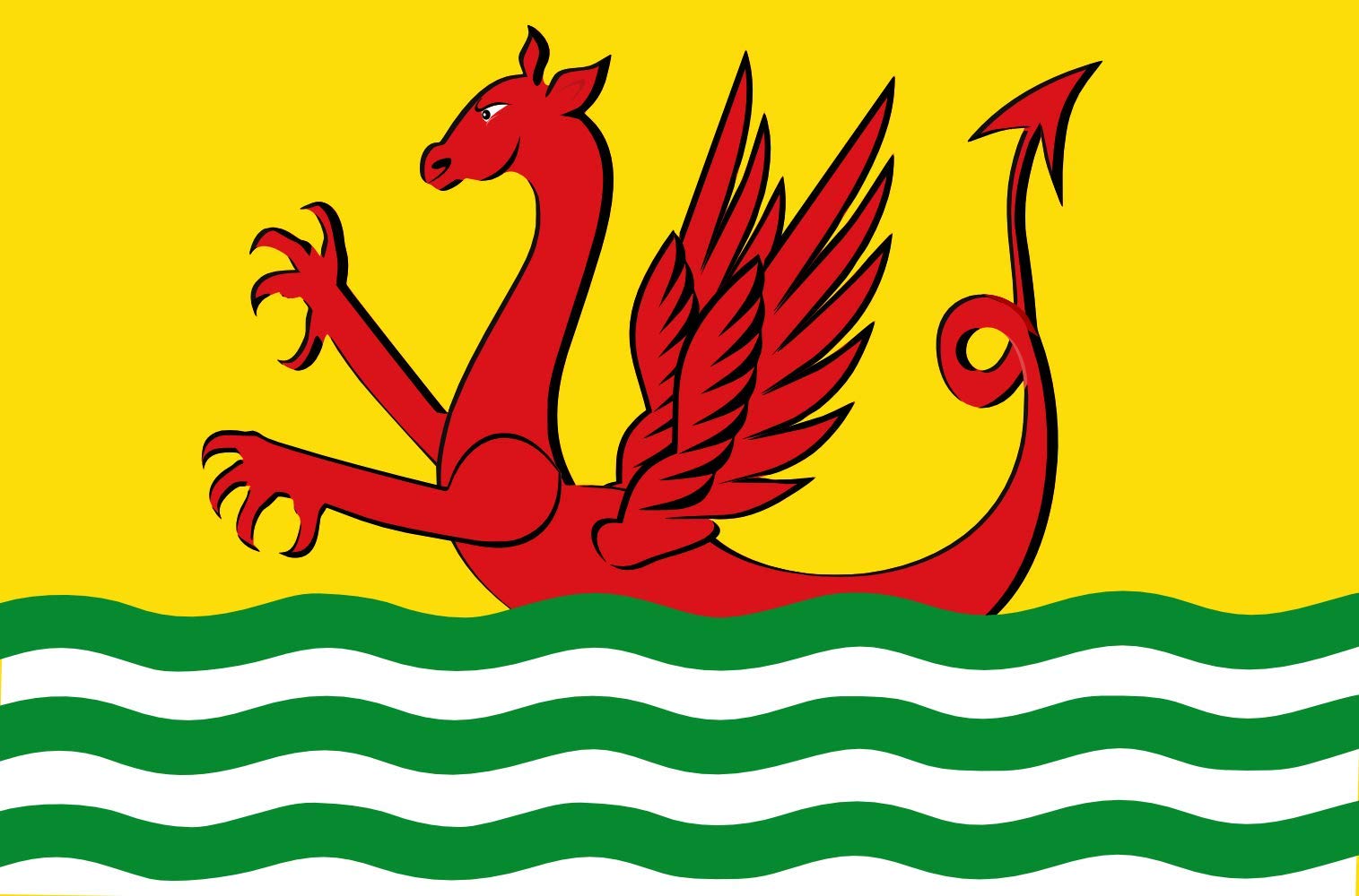 Drapeau Wolphaartsdijk vlag anti-effilochage pour mât extérieur
