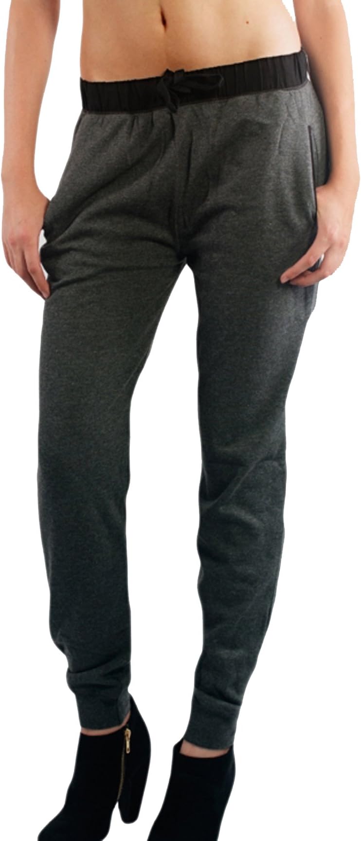 APPLELETICS Lightweight Terry Block Jogger Pants (Medium, Charcoal)