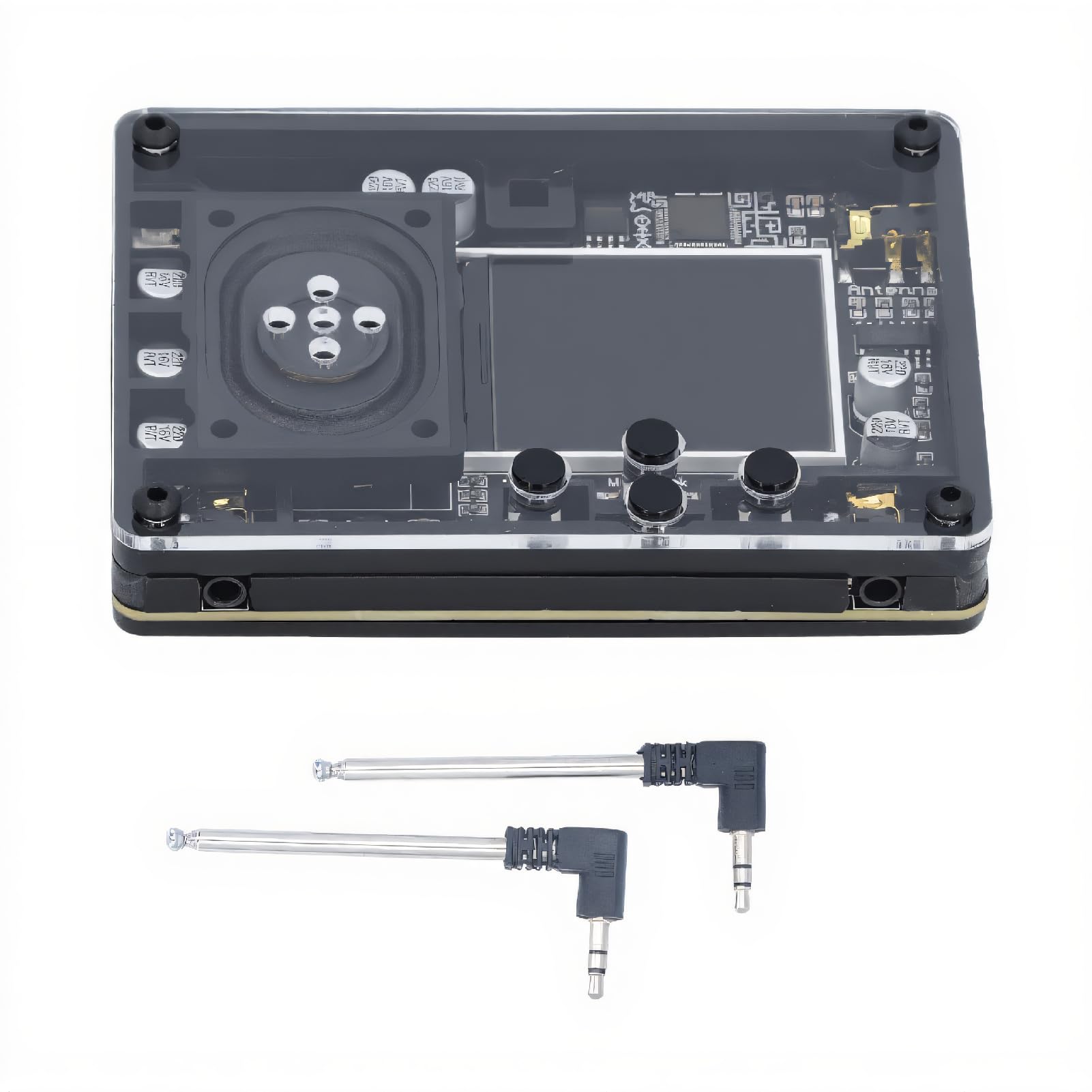 Mini Theremin Muzyczny Elektroniczny Instrument Kreatywny z Wyświetlaczem, z Regulowanymi Ustawieniami Strojenia, obsługą 20 Typów Instrumentów i 70 Tonów