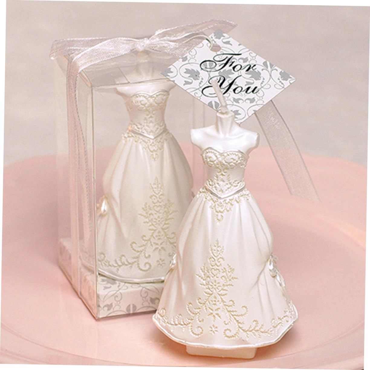 Amosfun Bougies de Mariage Chinoises pour Couples, Bougies Portables en Paraffine, Décoration Festive Romantique et Délicate pour Table de Fête ou Bureau