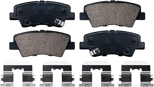 Miniatura 6 de Detroit Axle - Pastillas de Freno para Hyundai Elantra Coupe GT Veloster Kia Forte Koup Forte5, Pastillas de Freno Cerámica Delanteras y Traseras