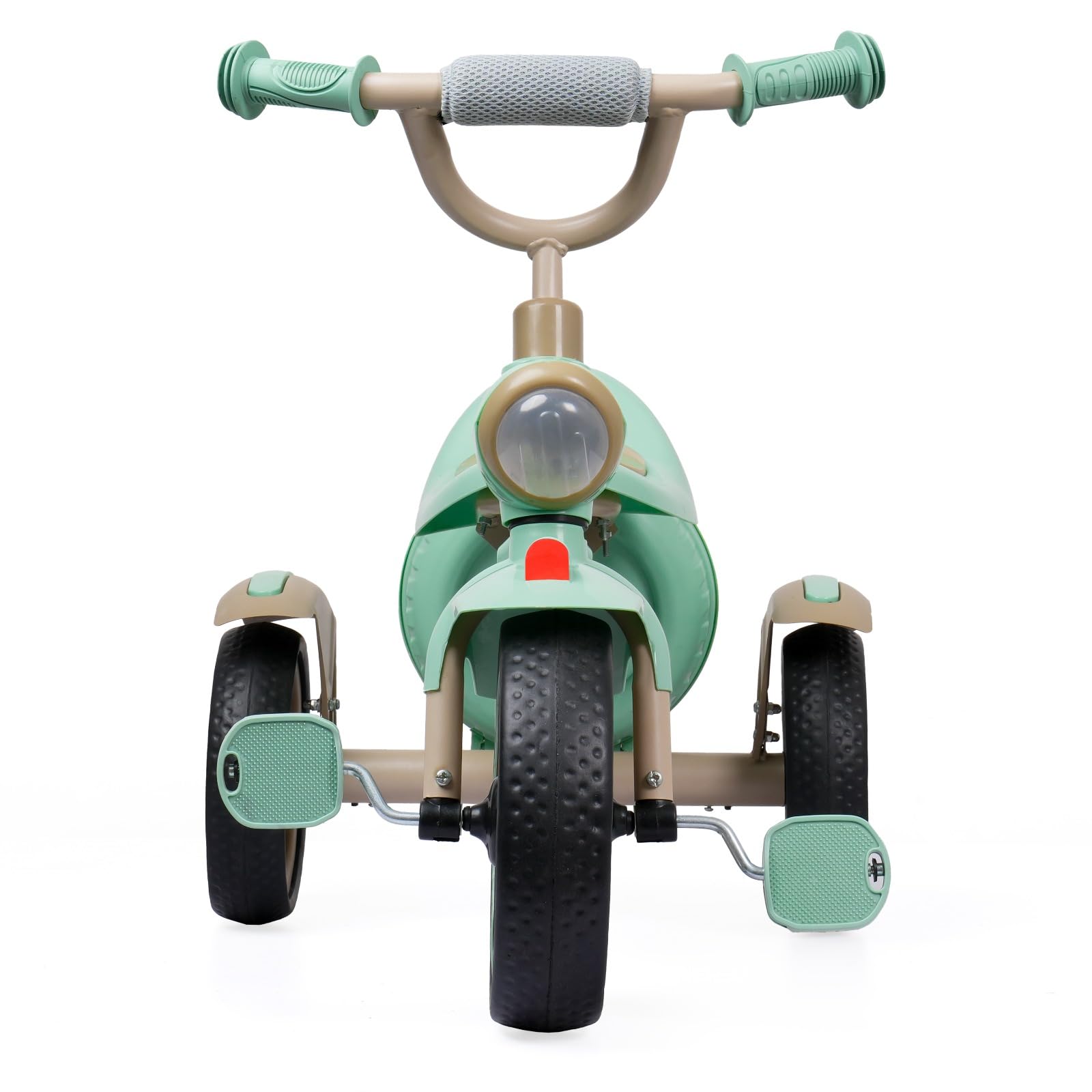JOYRIDE Air-X Tricycle for Kids, Pedal Trike Infinity Design, Storage Space, Musical Horn,LED Headlight, Rear Mudguard, Pastel Colors, 2-5 Years (Green)