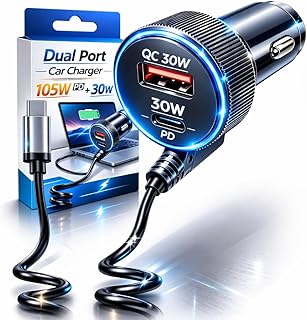 Primate 200W Car Power Inverter with Dual AC Sockets, 4 USB Ports (2X USB-C PD 20W, 2X USB-A QC3.0 36W), Fast Charging Car Price In India