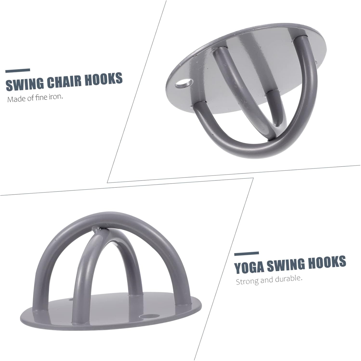 MERRYHAPY Sturdy Aerial Hangers Wall Mounting Buckle Bracket for Suspension Straps Fit for Gymnastic Rings Heavy Duty