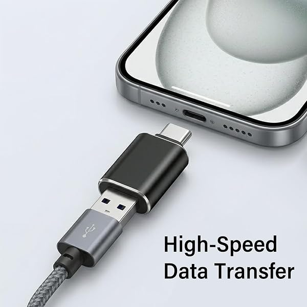 3 Pcs USB to USB C Adapter,Aluminum OTG Converter USB-C to USB Female Adaptor ,USB A 3.0 Female to USB-C Male Compatible with Type-C Phones and Tablets,MacBook Pro, Other USB Type-C Devices(Black) - 4