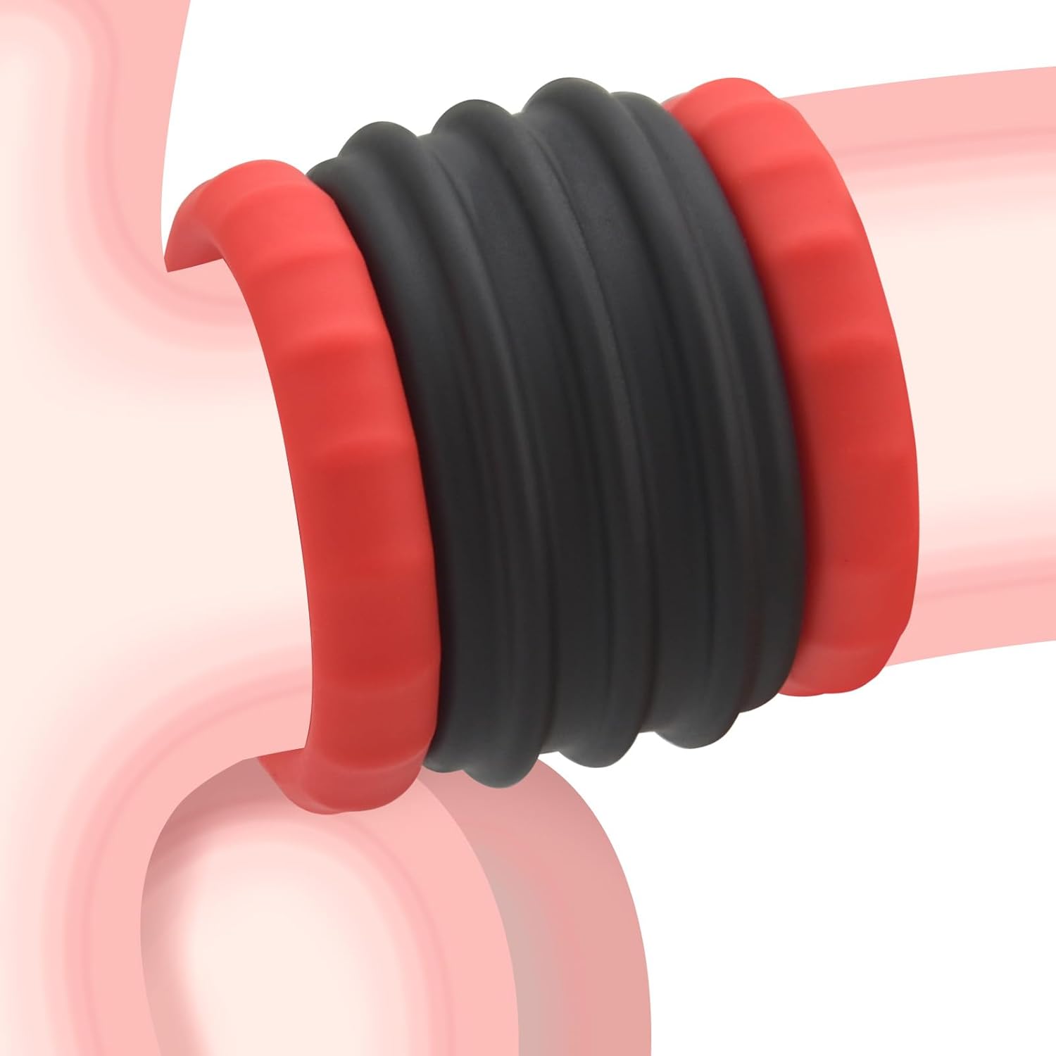 Harder Erections Silicone Triple Cock Ring BDSM main image 0