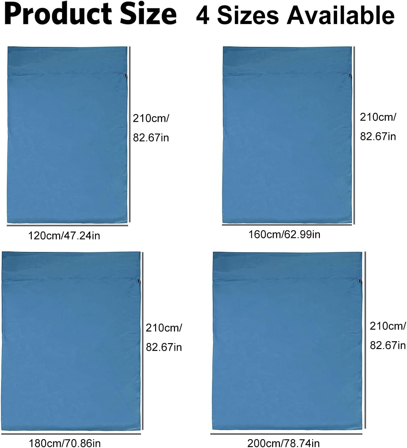 Sleeping Bag Liners 100% Cotton Travel Sheet Sleeping Bag, Sleeping Bags for Hotel Camping Hiking Trips, Ultralight Single/Double Comfortable Sleep Liners, Machine Washable