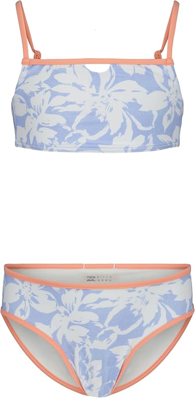 Girls' Two Piece Bikini Swimsuit, UPF 50+ Sun Protection