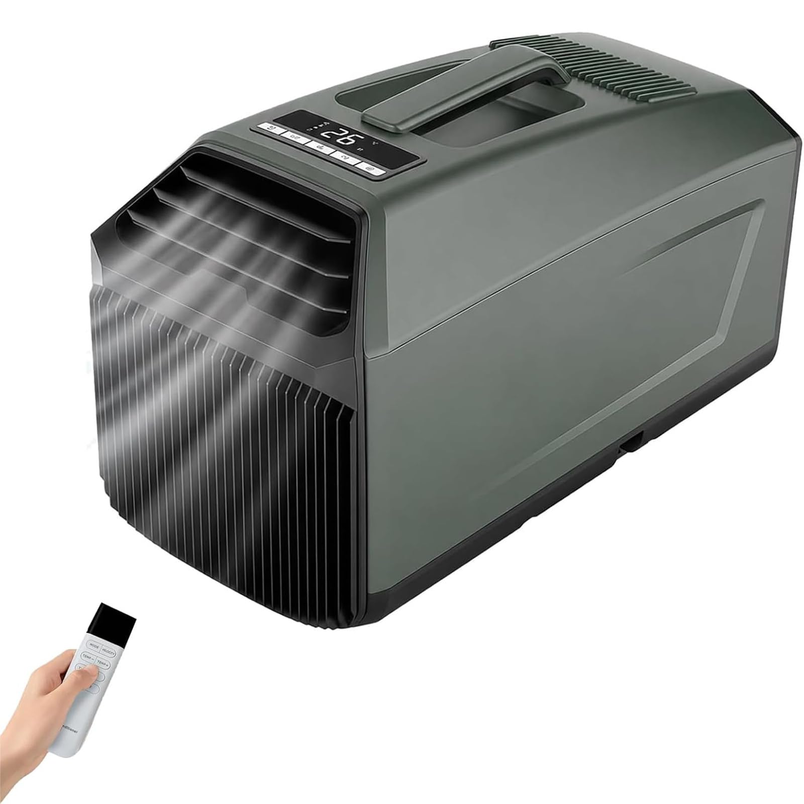 LHUITUI Mini Portable Air Conditioner for Bedroom and Caravan 5000BTU-Green