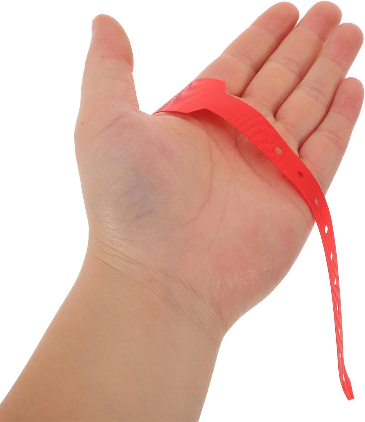 GANAZONO 100pcs Disposable PVC Patient Identification Wristbands for Adults with Writable Design and Snap Closure, Sturdy Hospital Id Bracelets for Longterm Patient Care