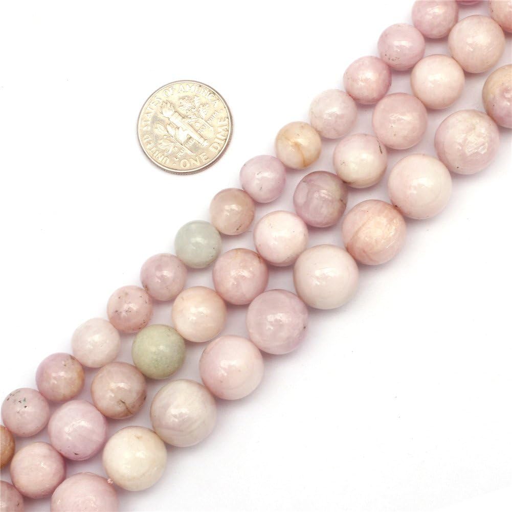 GEM-Inside 12mm Round Purple Spodumene Jewelry Making Loose Beads Strand 15 Inches