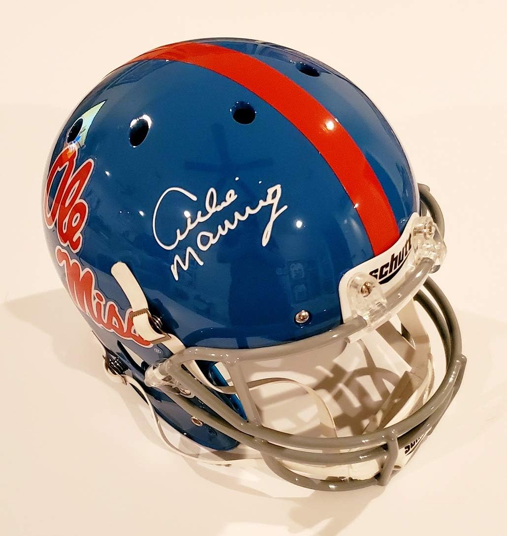 Archie Manning Signed Autographed Auto Ole Miss Rebels Powder Blue Throwback Full Size Helmet - Fanatics : Collectibles & Fine Art