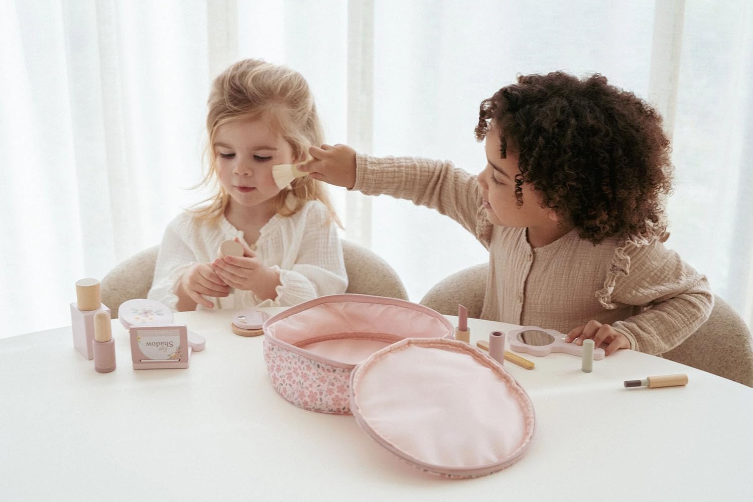 Little Dutch 2515 Holz Spielset Beautycase Schminkkoffer - rosa
