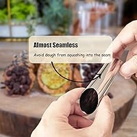 Vista 5 de Cannoli Forms - Moldes para rollos de pastelería, tubos de canoli de acero inoxidable, paquete de 15