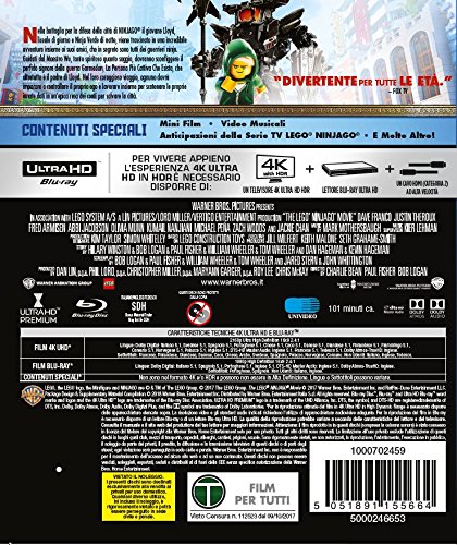 Lego Ninjago - Il Film (Blu-Ray 4K Ultra-HD+Blu-Ray) [Blu-ray]