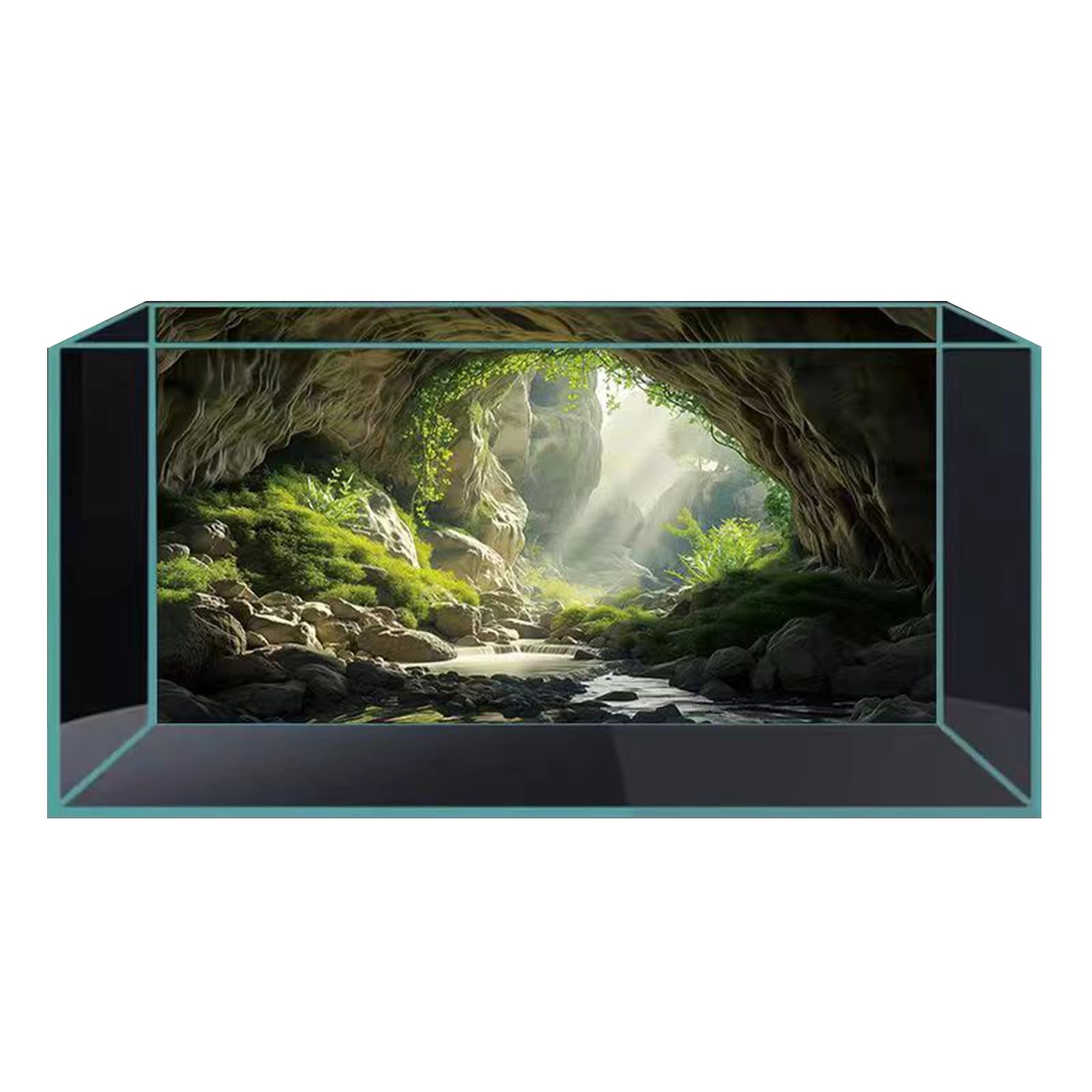 Fond d'aquarium paysage naturel cachez vos câbles avec ce poster 40x80