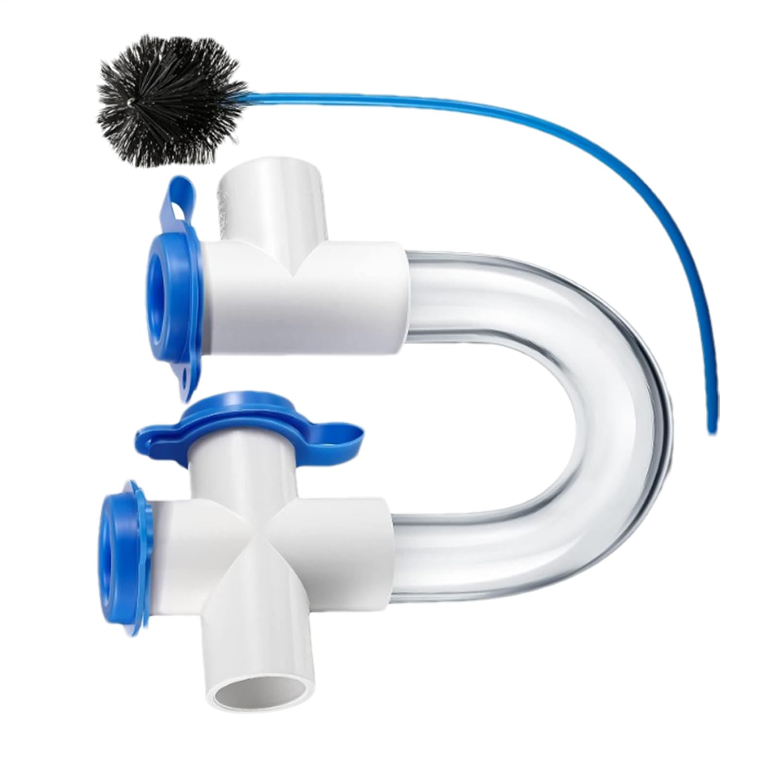 Clear P Trap – Durable 3/4 Inch Clear Condensate Traps | Reliable Condensatre U Trrap | PVC Condensate Trap Ideal for HVAC Systems Drainage Air Conditioner Maintenance Setup