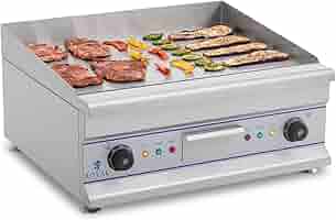 Piastra Elettrica Professionale 60cm Royal Catering - 6400W, Doppia Zone Liscia/Scanalata - Foto 10