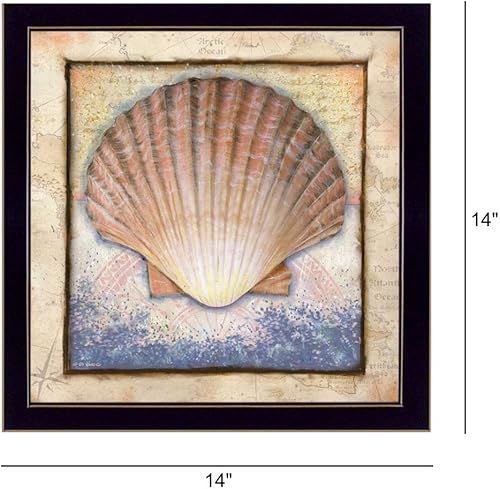 Miniatura 3 de "Shell" de Ed Wargo, arte de pared impreso, póster enmarcado listo para colgar, marco negro