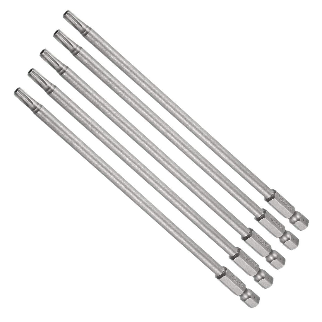TA-VIGOR 5Pcs T20 Torx Head Screwdriver Bits 1/4 Inch Hex Shank