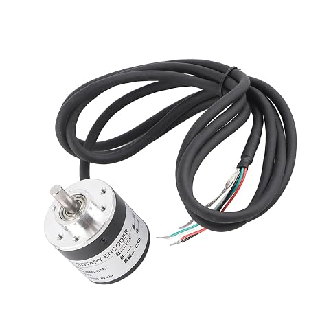 2pcs Rotation Encoder, Incremental Rotary Encoder, AB 2 Phases Shaft 6mm Photoelectric Optical Rotation Encoder