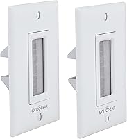 Vista 1 de ECHOGEAR Placa de cepillo de pared para ocultar hasta 8 cables de bajo voltaje, cepillos resistentes con diseño de captura de cables, paso de cable