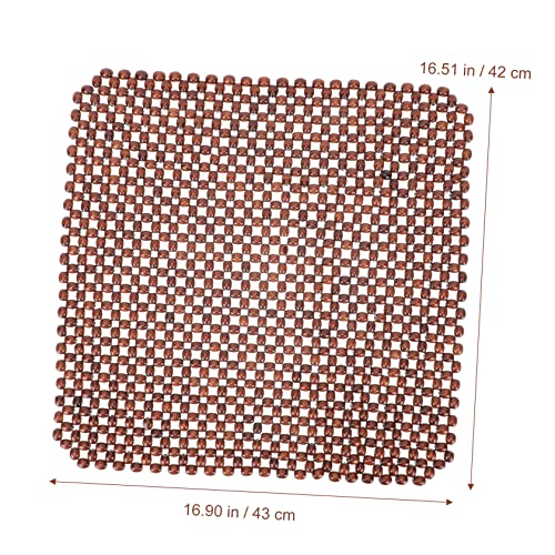 Coussin de siège auto en perles de bois Amosfun contre mal de dos