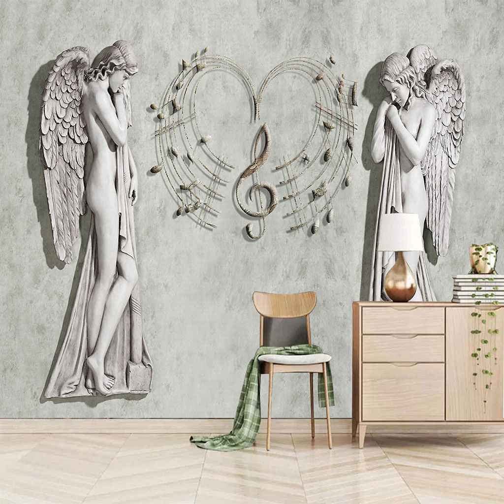 Papier peint ange 3D pour salon et chambre déco murale adhésive 400x280cm