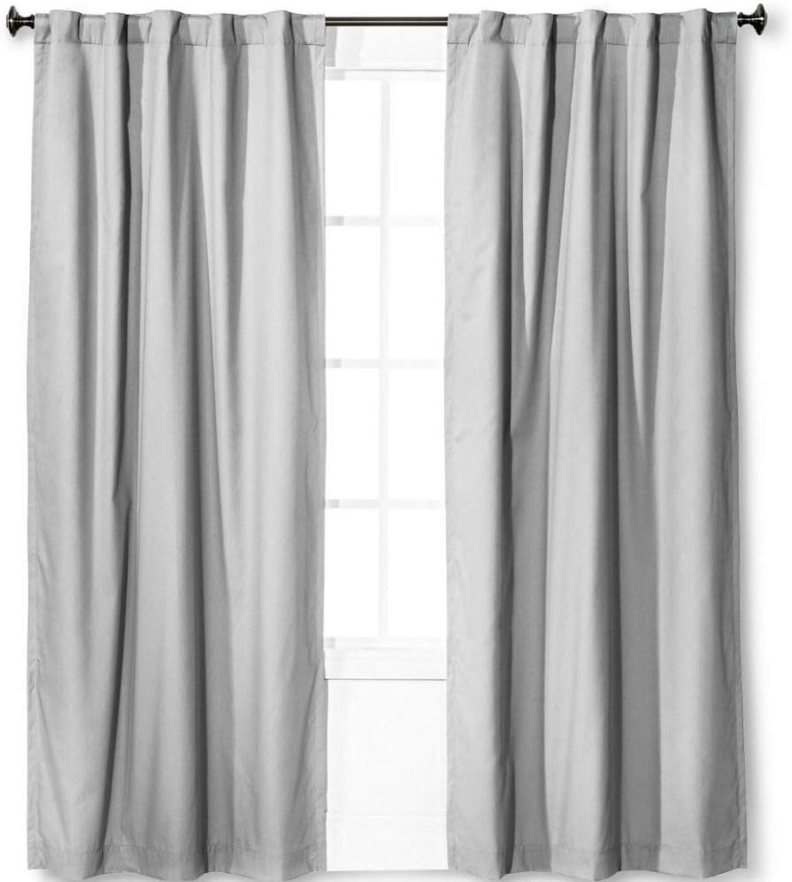 Pillowfort Light Blocking Curtain Panel 63"x42" (Gray