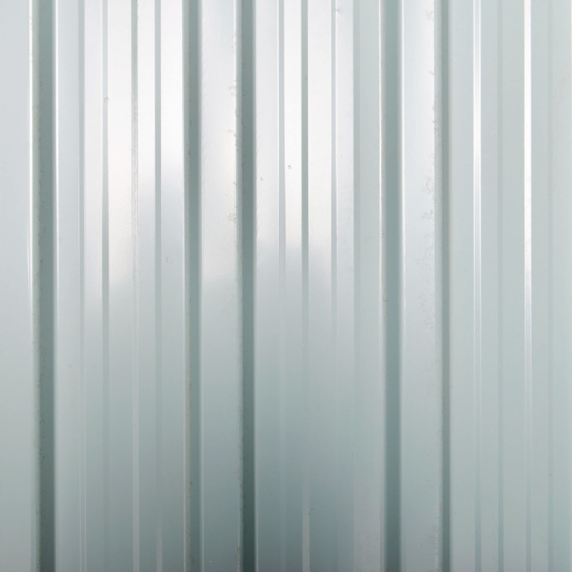 Outsunny Casetta da Giardino in Lamiera di Acciaio, Capanno a Doppia Porta con Sistema di Blocco, 147x86x134cm, Nero e Bianco