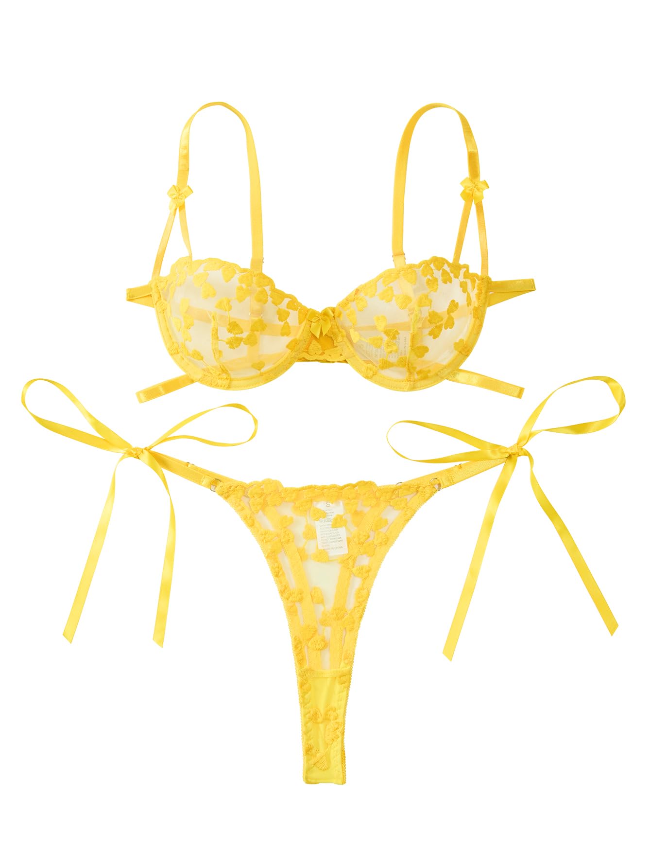 Lilosy Sexy Lingerie Set 2 Piece Women Bra and Panty