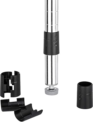 Miniatura 3 de Clips de alambre para estantes, clips de bloqueo de estante de alambre, 20 pares de 40 piezas para postes de 1 pulgada, fundas para estantes, se