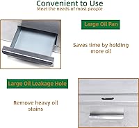 Vista 6 de Plancha eléctrica antiadherente de 4400 W, parrilla termostática de doble control de 572 °F/572.0 °F con disyuntor de sobrecarga, parrilla