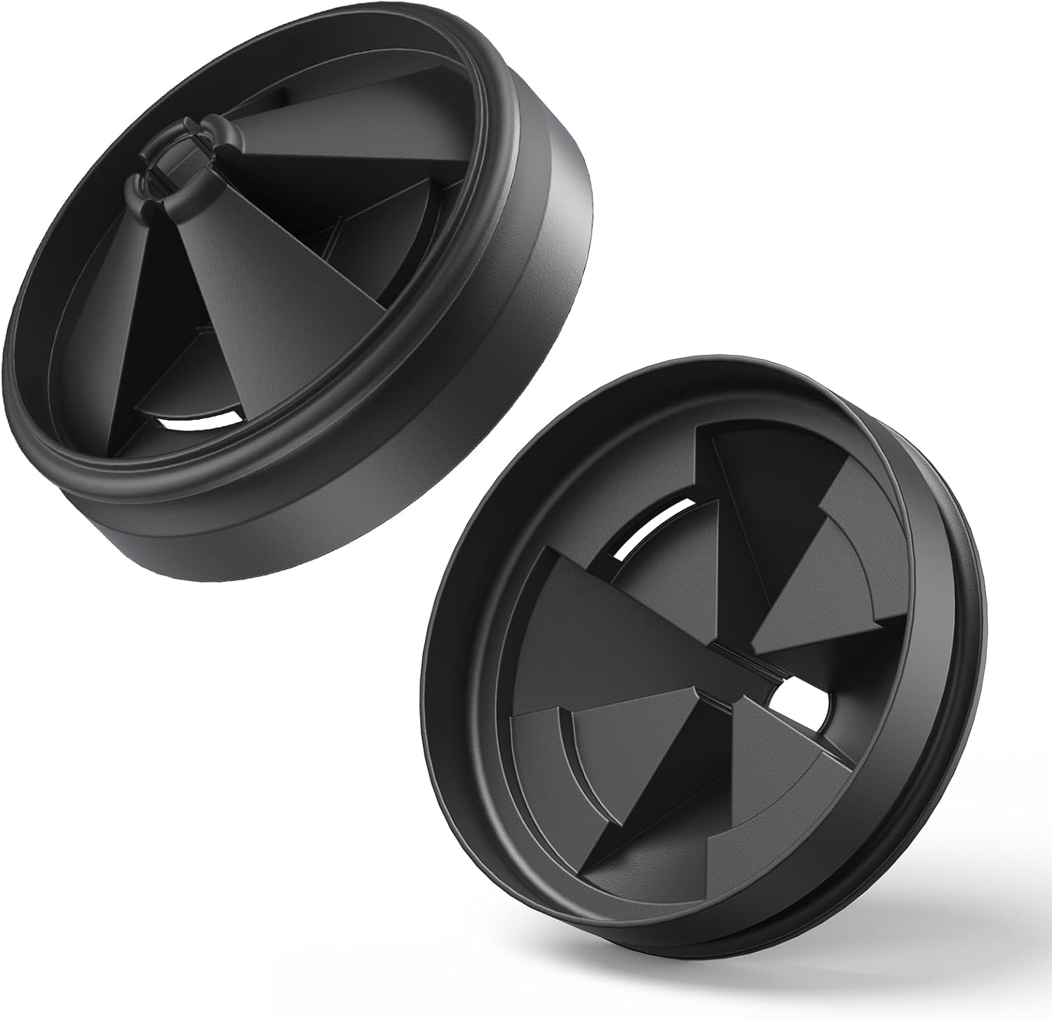 Garbage Disposal Splash Guard 3 3/8” Sink Baffle, Compatible with QCB-AM Replacement, Fits Evolution Series Models, Upgraded Quiet Sink Guard, (Black-2 Pack)