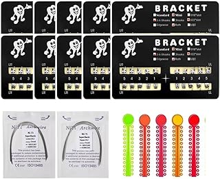 200pcs/Pack Teeth Model Mini Roth Brackets Roth 022 Slot Bondable with Hook on 345