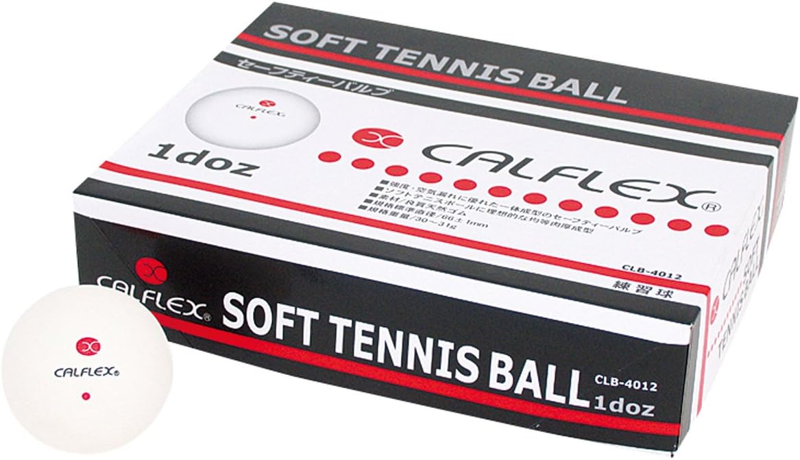 Amazon サクライ貿易 Sakurai Calflex カルフレックス テニス ソフトテニス ボール 1ダース 12球 Clb 4012 サクライ貿易 Sakurai ボール