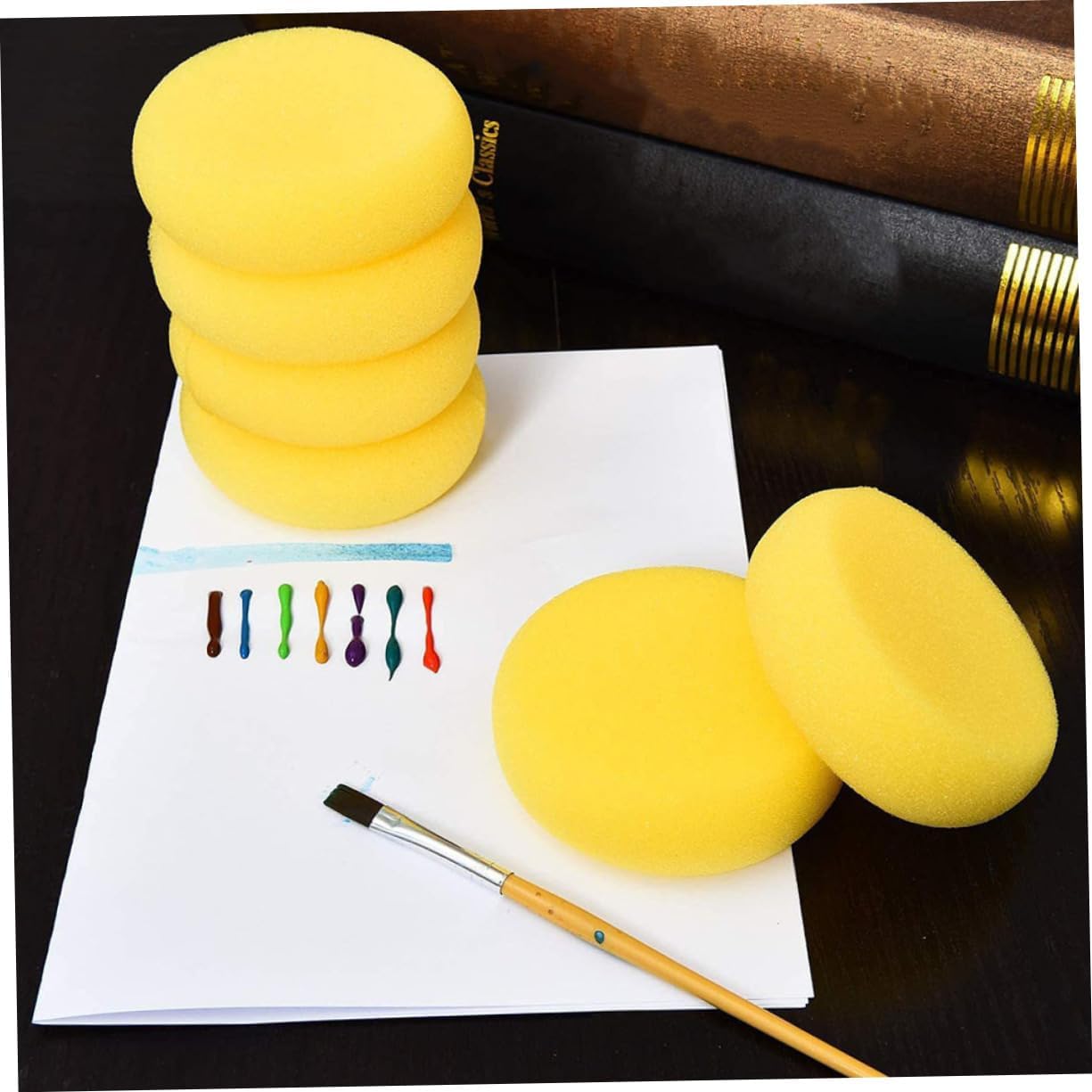 25pcs Boys and Girls Art Painting Sponge Shape Sponges for Cleaning and Art Projects