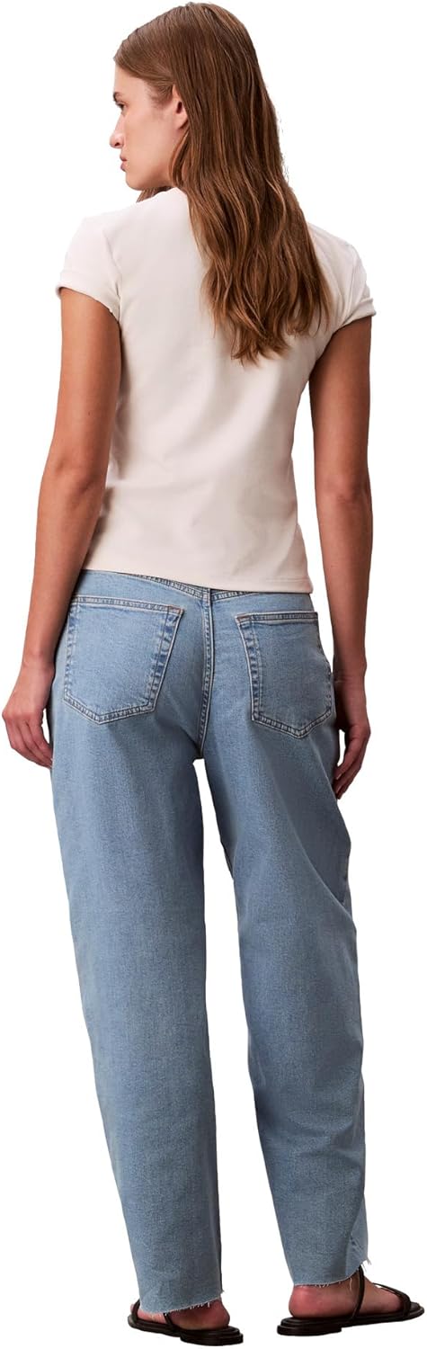 Calvin Klein Womens Barrel Fit Jeans - Image 5