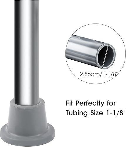 Miniatura 7 de Paquete de 4 tapas resistentes para patas de silla de ducha, patas de goma de repuesto para asientos de baño, taburetes, puntas antideslizantes con