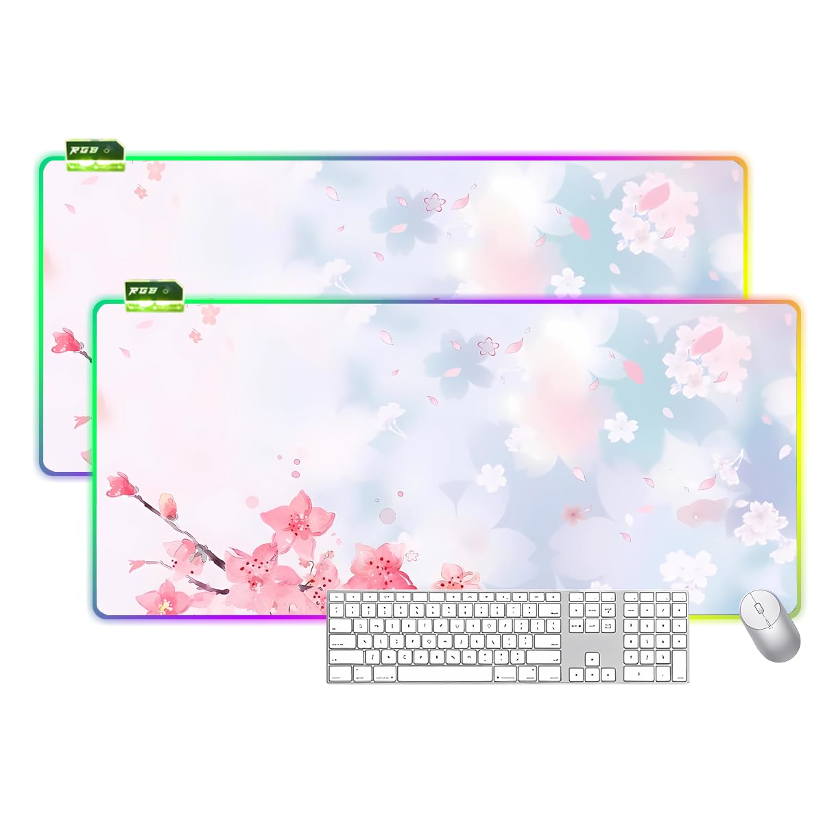 Amazon.com : llsxi Cherry Blossom RGB Gaming Mouse Pad XXX
