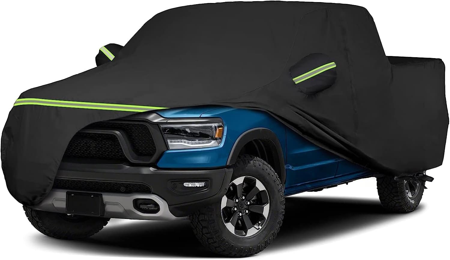 for Dodge Ram 1500 Waterproof Car Cover 5.7ft-6.4ft Truck Bed All Weather Protection Outdoor Truck Car Covers Compatible with 1998-2022 Ram 1500, Length Up to 240” L(Black)