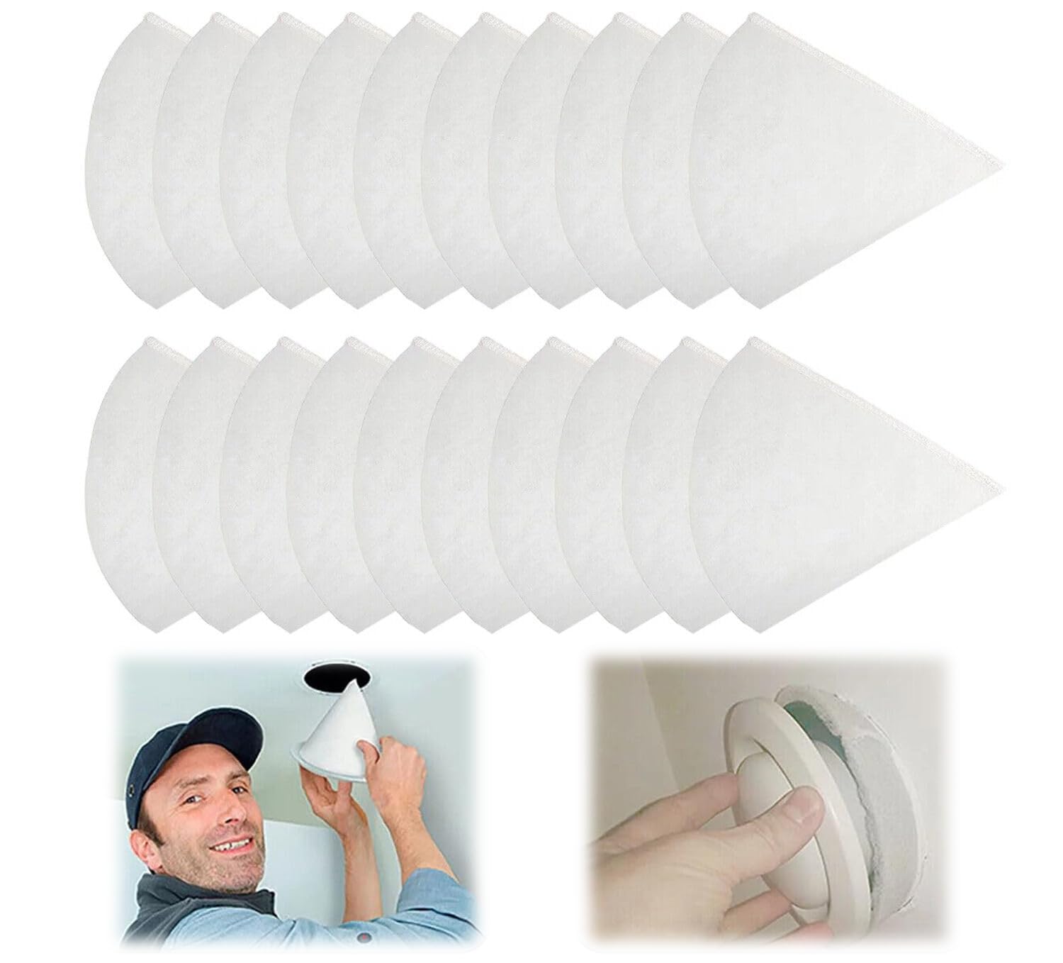 20 Stück Kegelfilter DN 125, G4 Filter Lüftungsanlag, Kegelfilter, Länge 180 mm Filtermatten für lüftungsanlagen, Geeignet für alle Arten von Lüftungssystemen im Haus