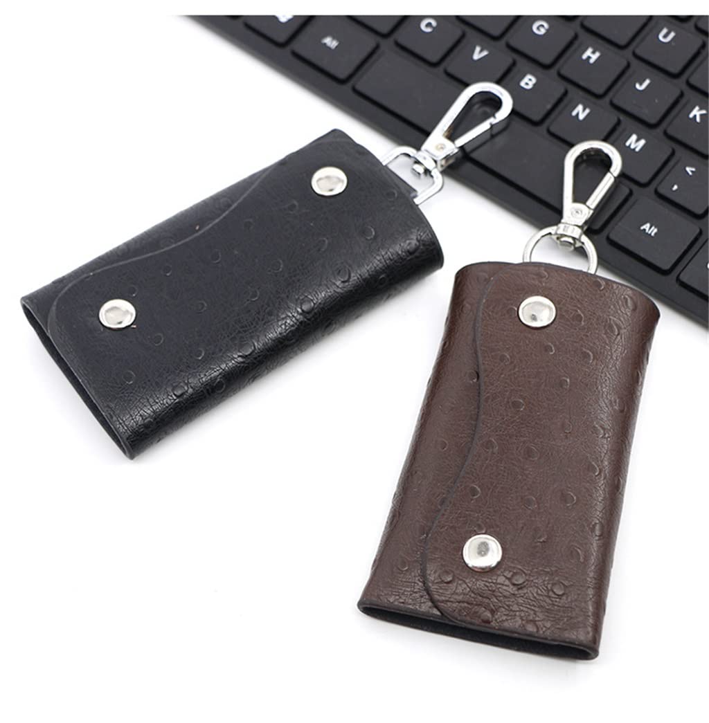 ArinkO Custodia Multifunzionale per Chiavi per Auto e Borsa per Telecomando da Uomo con Scomparto per Chiavi con Lucchetto (Opzione D, Misura Disponibile)
