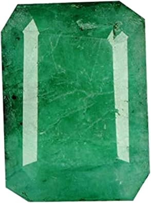 GEMHUB May Birtstone 3.75 Carat. Green Emerald Loose Gemstone Emerald Cut Jewelry Gem AJ-673