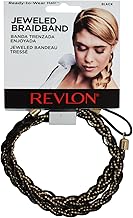 REVLON Hair Jeweled Braidband Ready to Wear (Black)