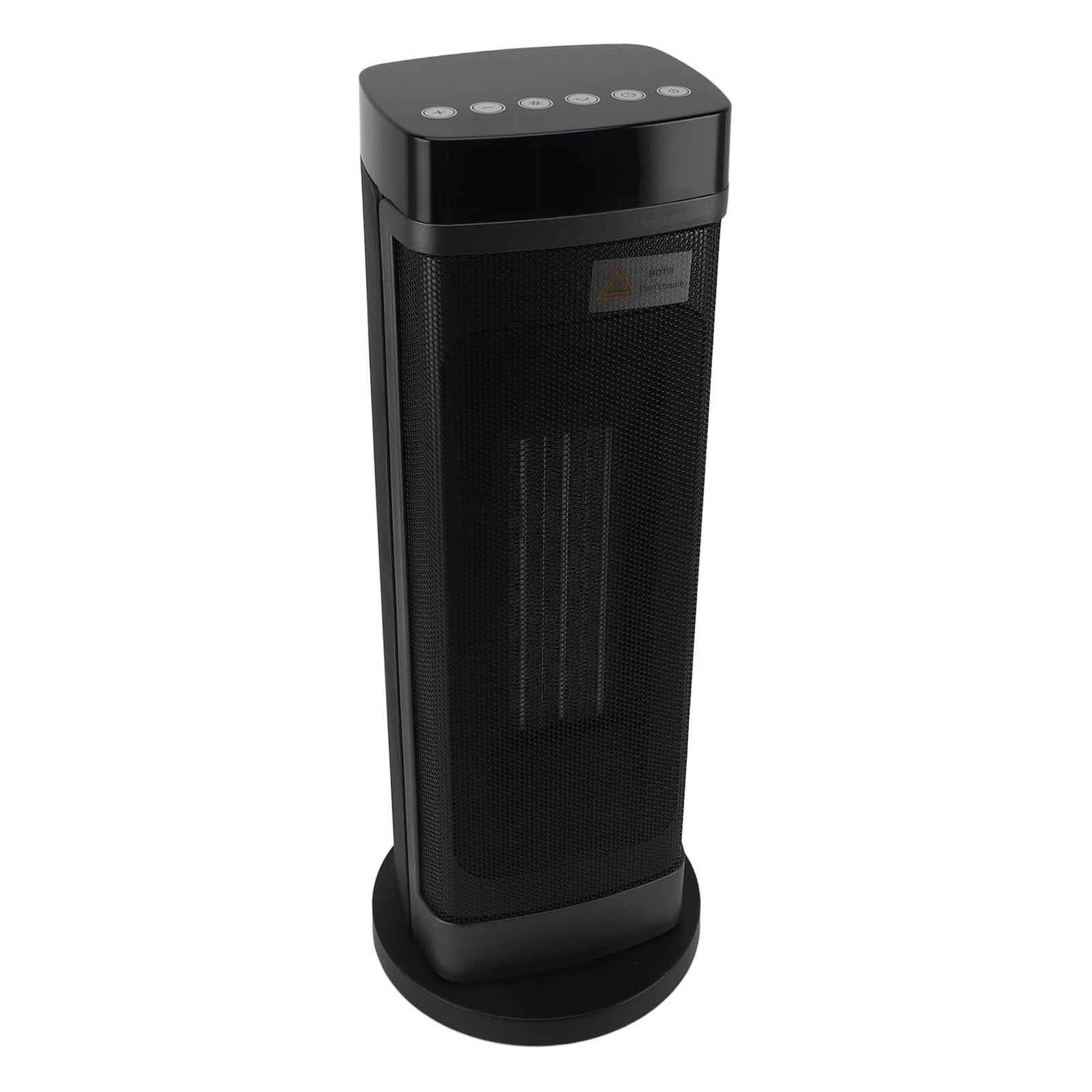 Fdit Calefactor Eléctrico Cerámico 1500W, Torre Oscilante 70° con Control Remoto, Termostato y Temporizador 1-9H, Apagado Automático, para Uso en Interiores Hogar Oficina (Enchufe europeo 220V)