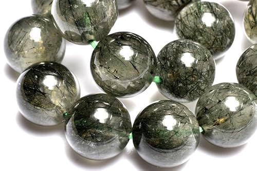 グリーンルチルクォーツ　天然石ブレスレット　心を穏やかに整える パワーストーン 天然石 高透明 グリーンルチル ルチルクォーツ