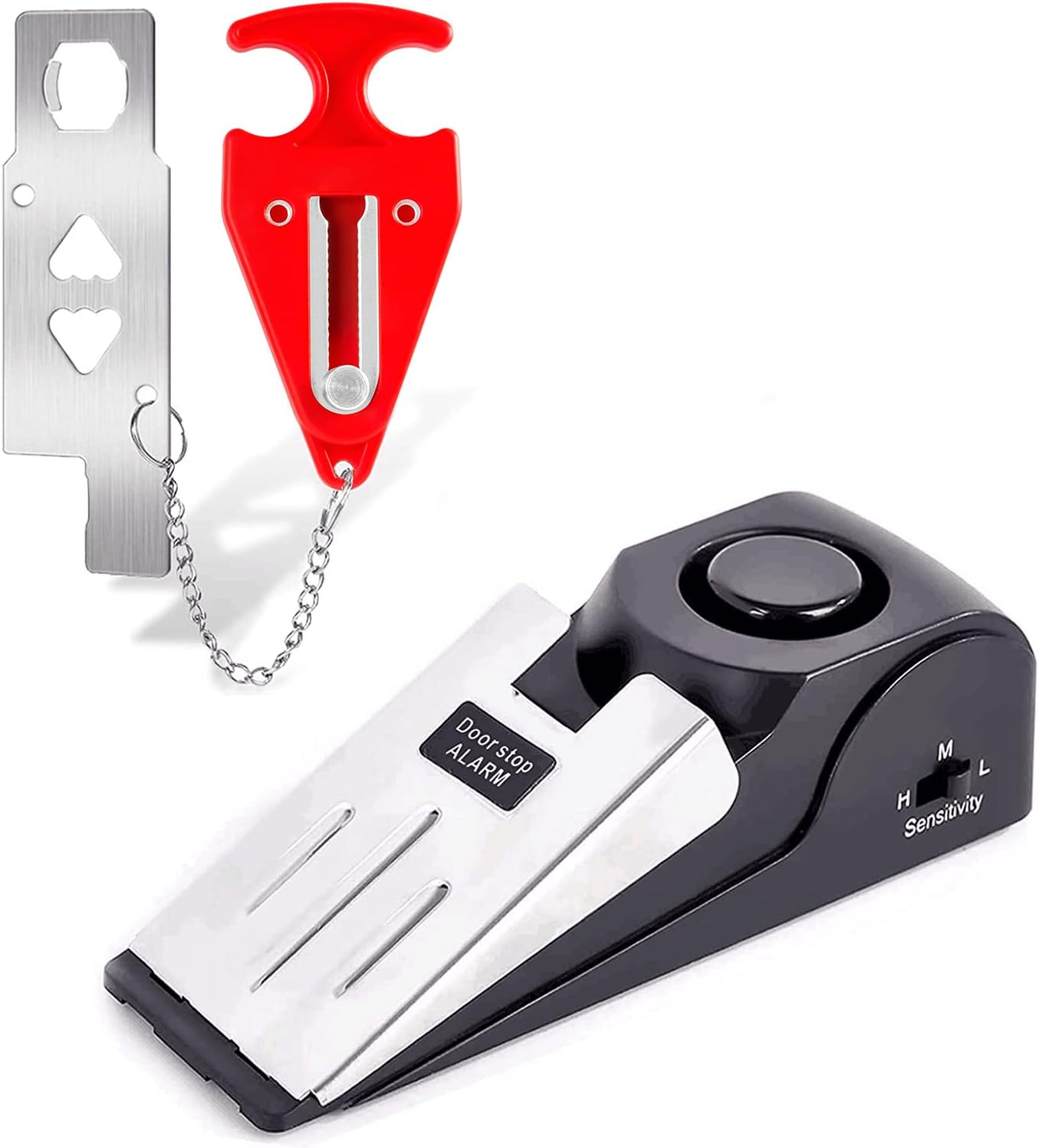 Amazon.com: Upgraded Door Stop Alarm with Portable Door Lock 120 dB ...