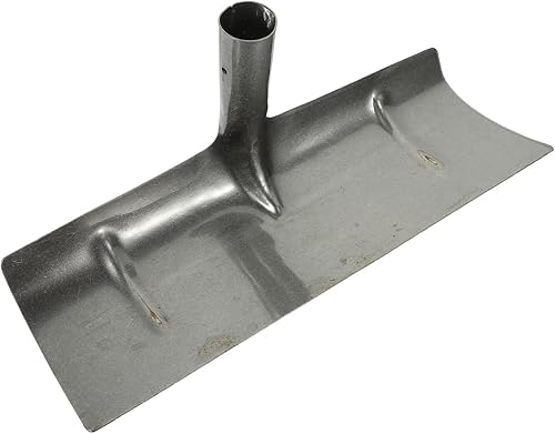 balacoo Pala de rastrillo manual de estiércol de 15.74 pulgadas, cabeza de pala de hierro ligera para limpieza eficiente de jaulas de aves y